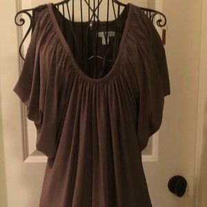 Boston Proper Brown Swing Dress